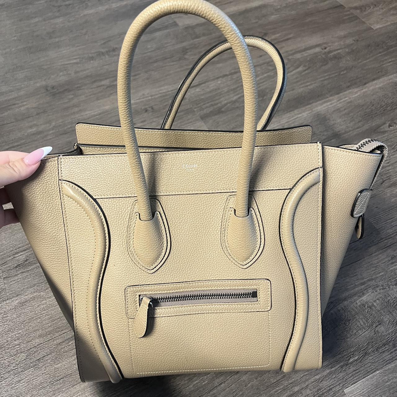 Celine luggage tan hotsell