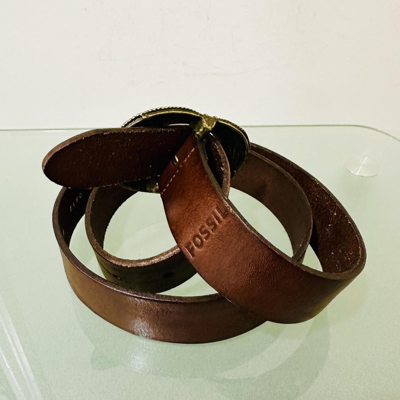 Fossil Women's Belt - Brown – Fossil Brown Leathe… - image 2