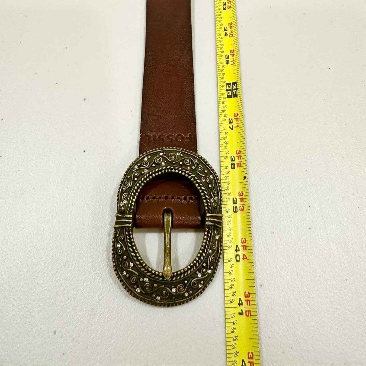 Fossil Women's Belt - Brown – Fossil Brown Leathe… - image 5