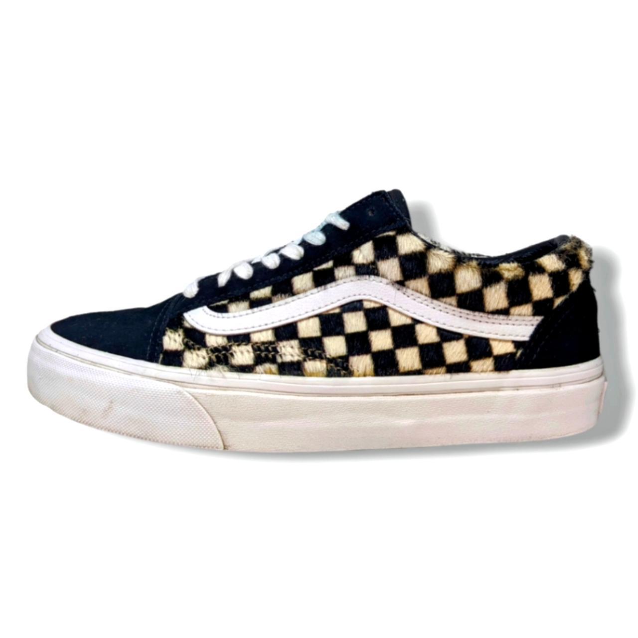 Fur hotsell checkered vans