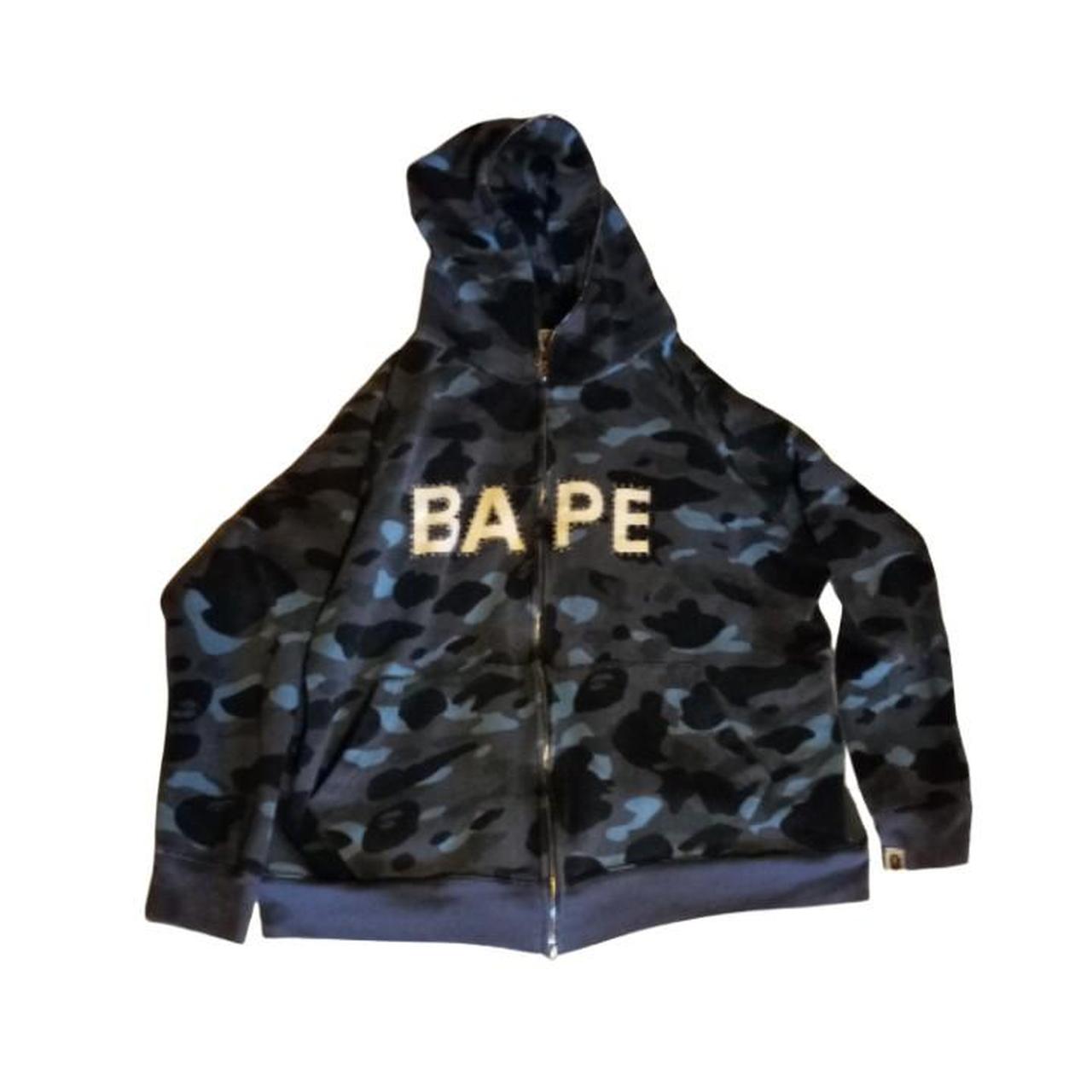 Blue Bape Rhinestone Hoodie send offers and msg me. Depop