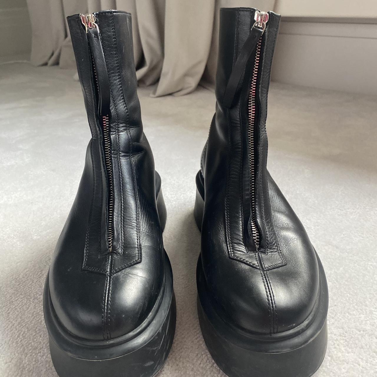 The Row zipped boots. Black leather. Size 39.5. | Depop