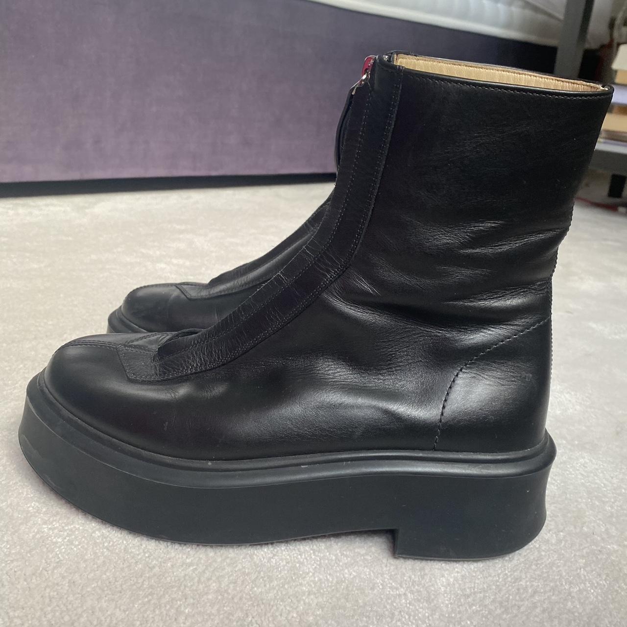 The Row zipped boots. Black leather. Size 39.5. | Depop