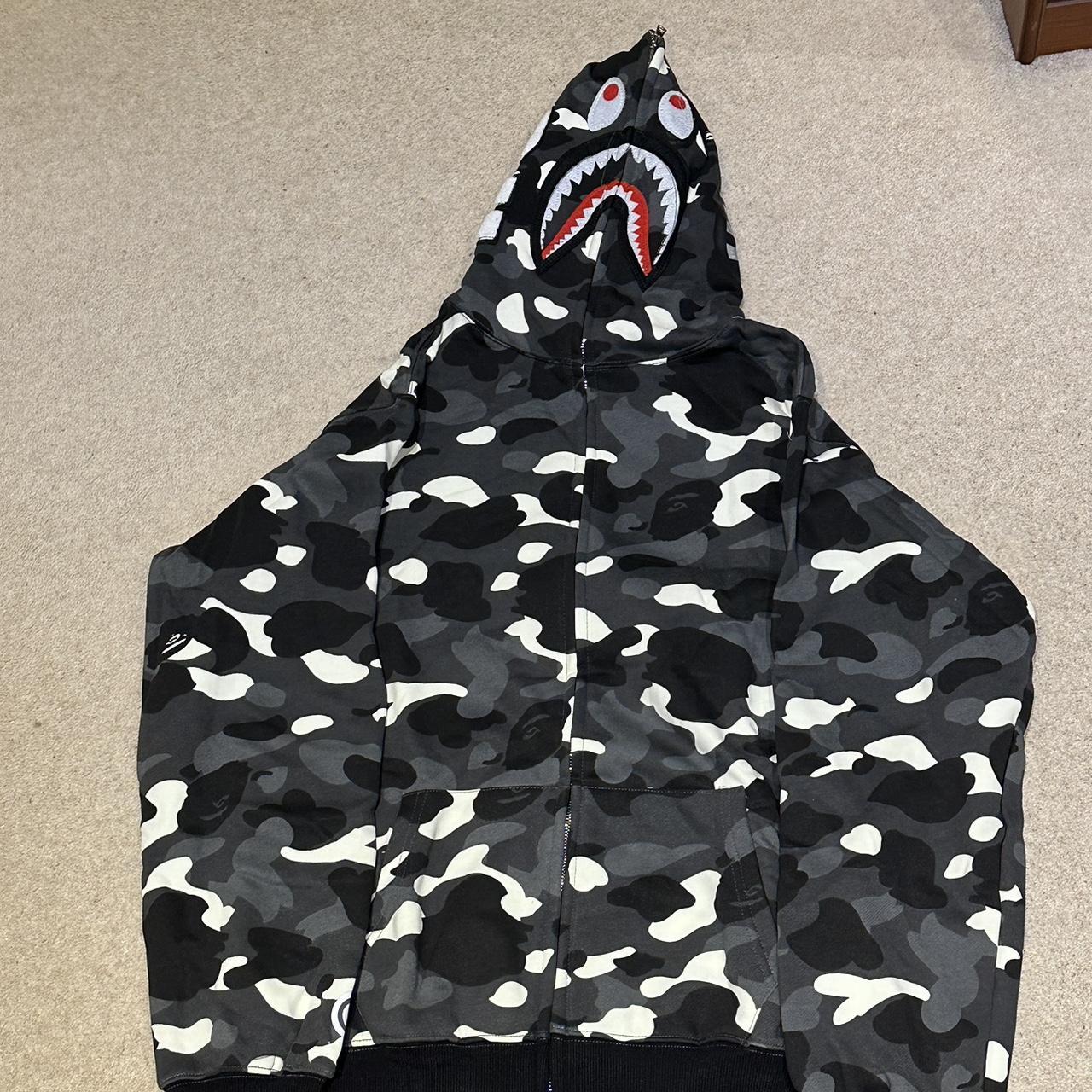 Bape shark hoodie (r3p) Excellent quality Perfect... - Depop