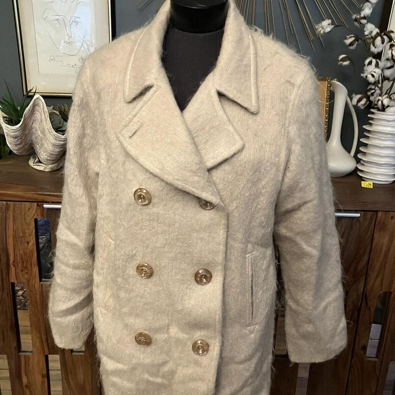 Source Unknown Women's Coat - Cream - 12 – Vintag… - image 1