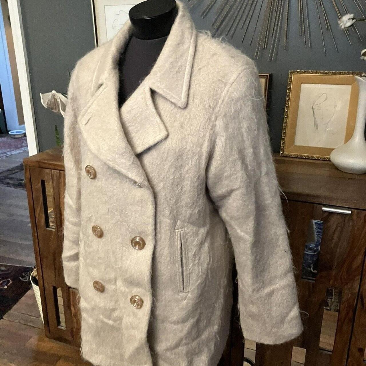 Source Unknown Women's Coat - Cream - 12 – Vintag… - image 2