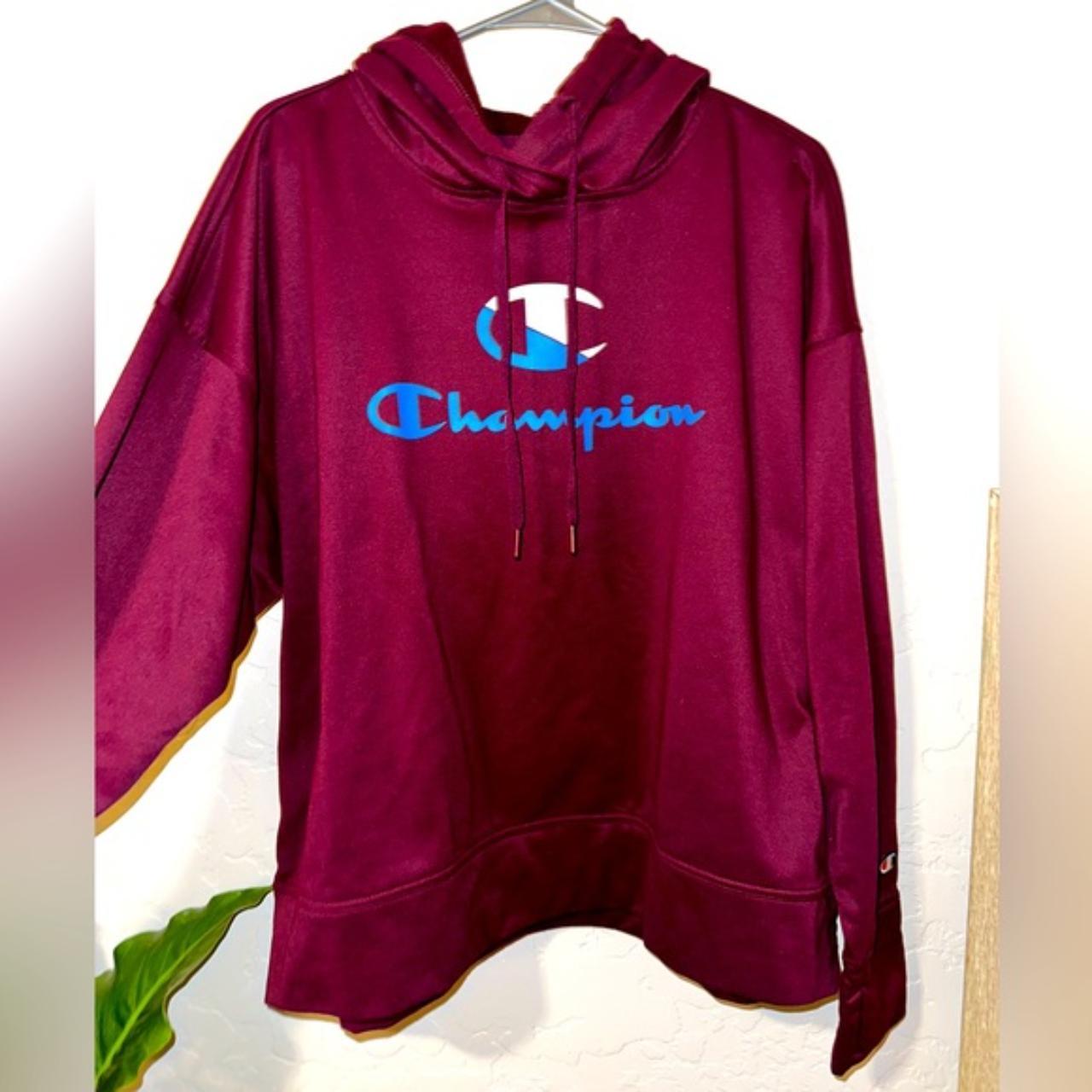 Dark berry purple champion hoodie hotsell