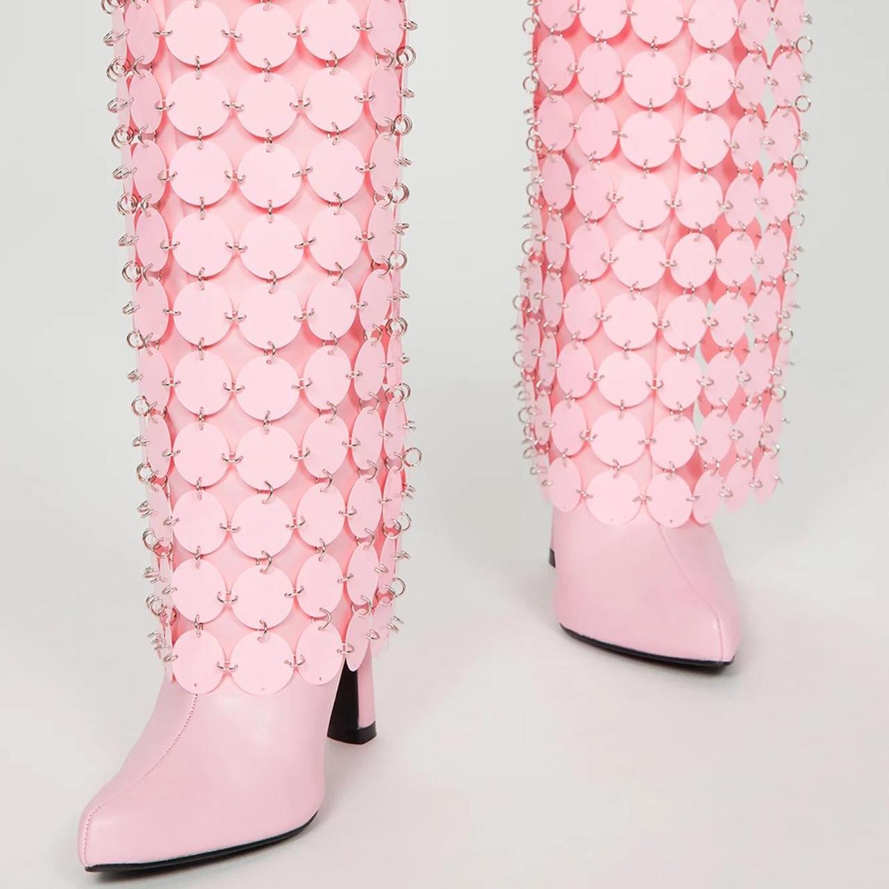 Fashion nova shop pink boots