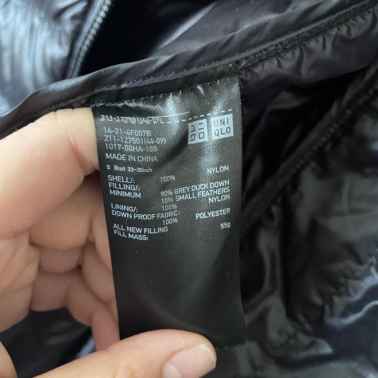 Uniqlo ultra light down puffer jacket with hood in a... - Depop