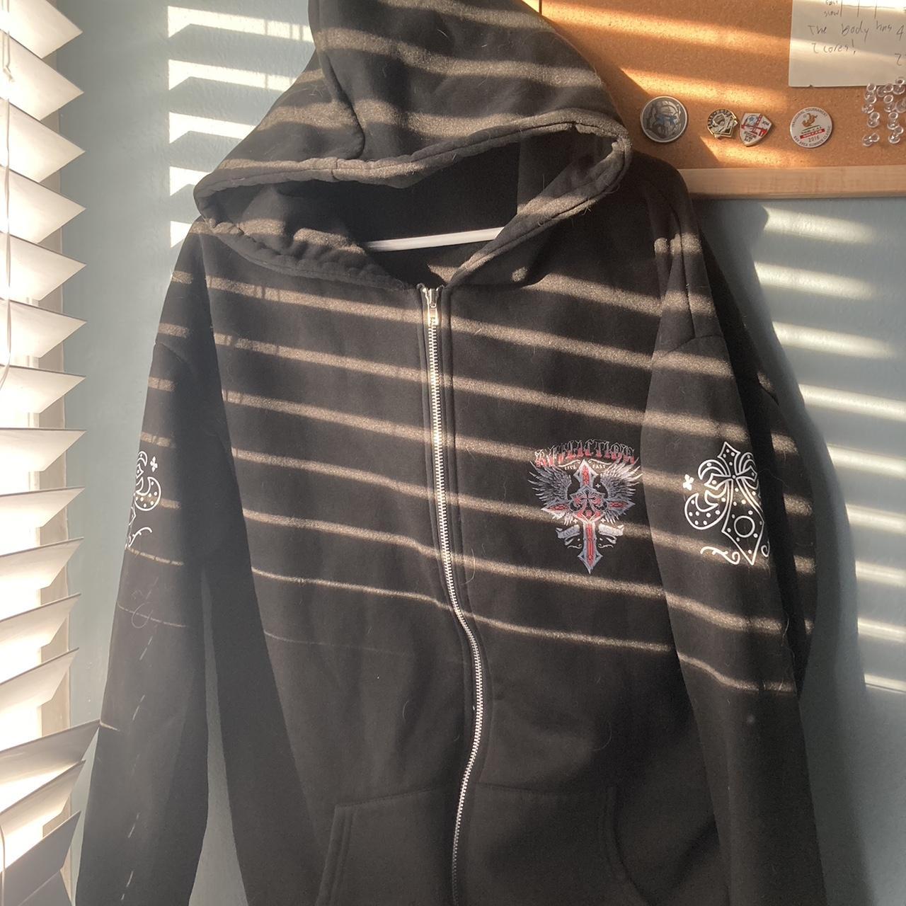 Affliction inspired hoodie #affliction size large - Depop