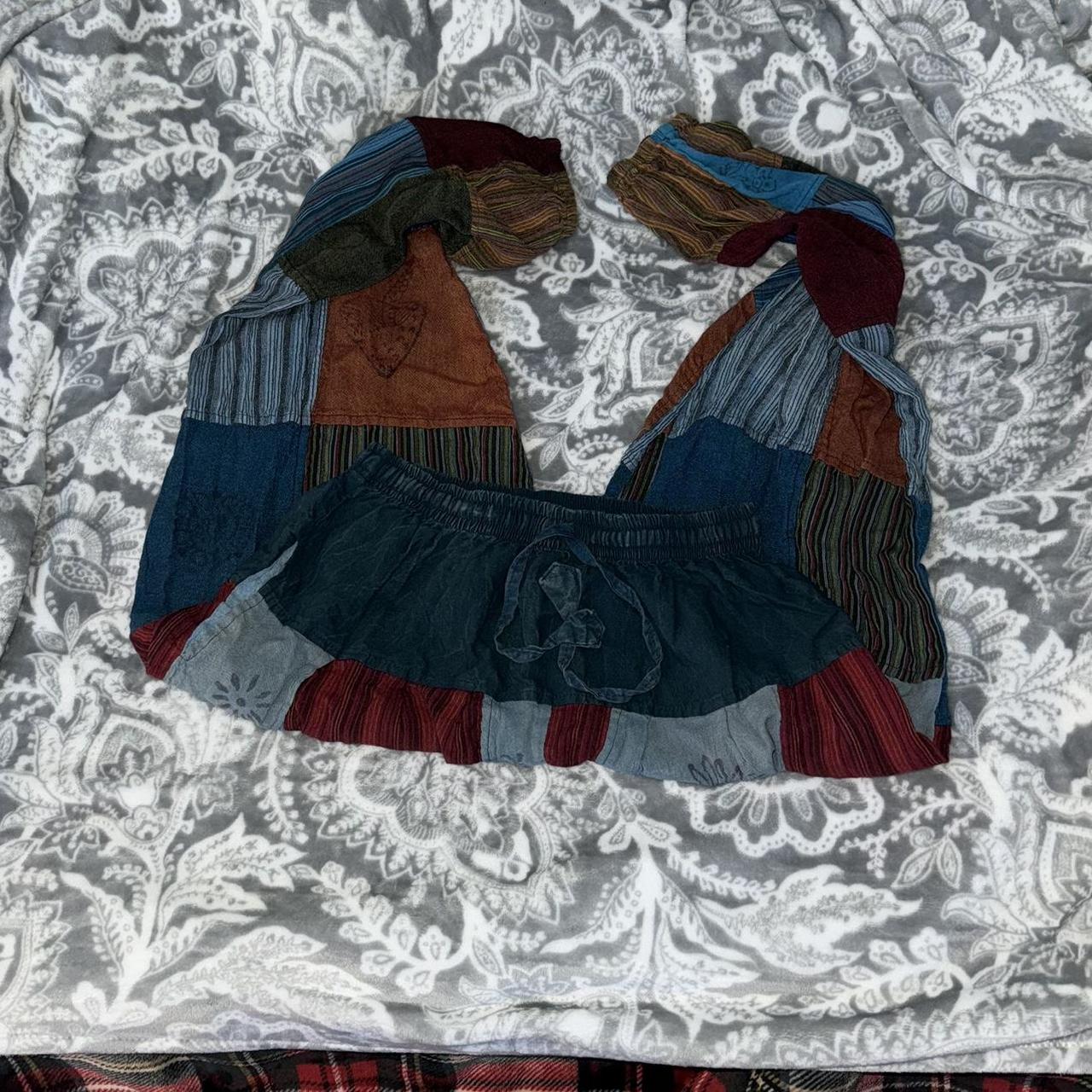 Kathmandu Imports patchwork pants gender neutral Depop