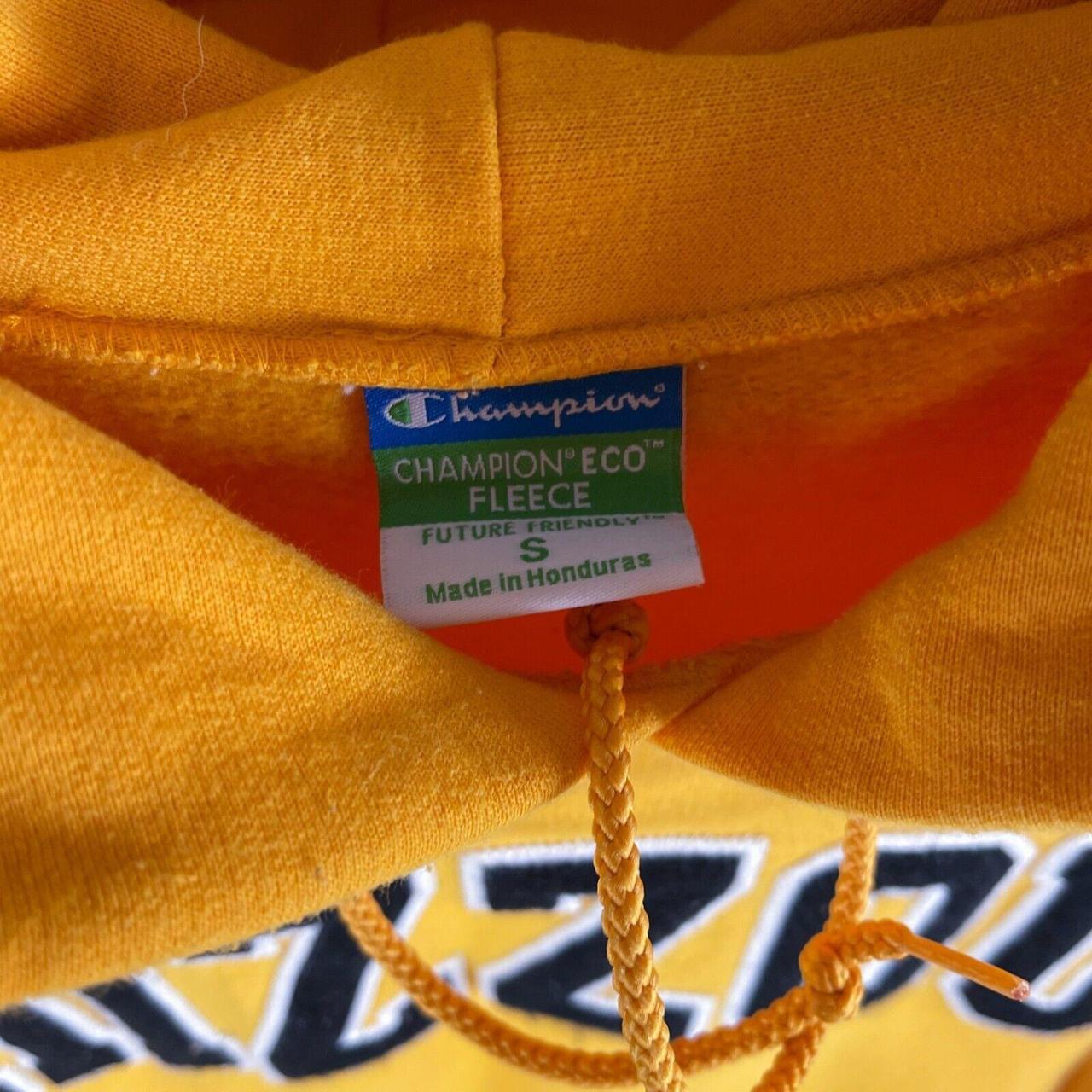 Vintage Champion Hoodie Yellow Mizzou University... - Depop