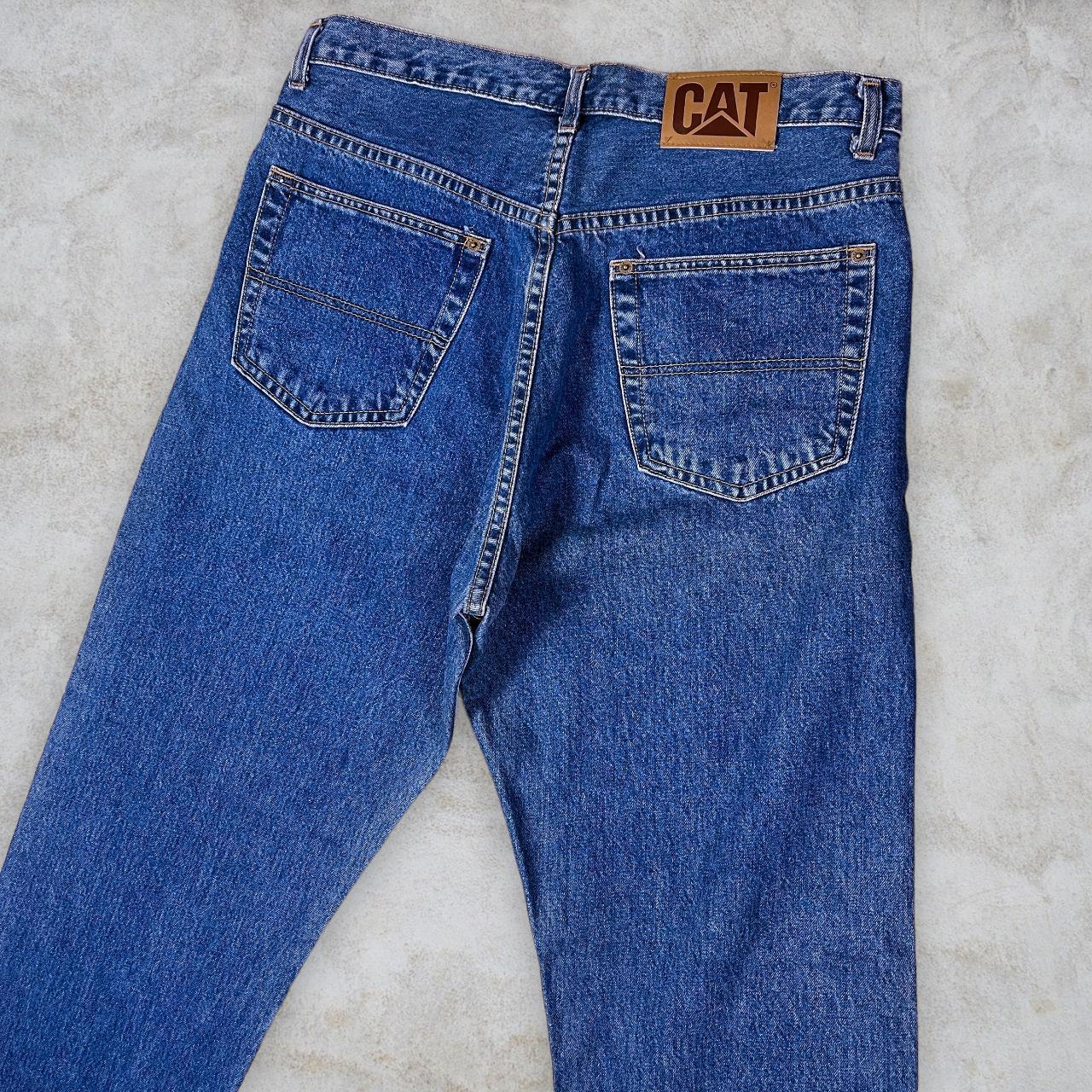 Vintage CAT Caterpillar Jeans Blue Tapered Really... Depop