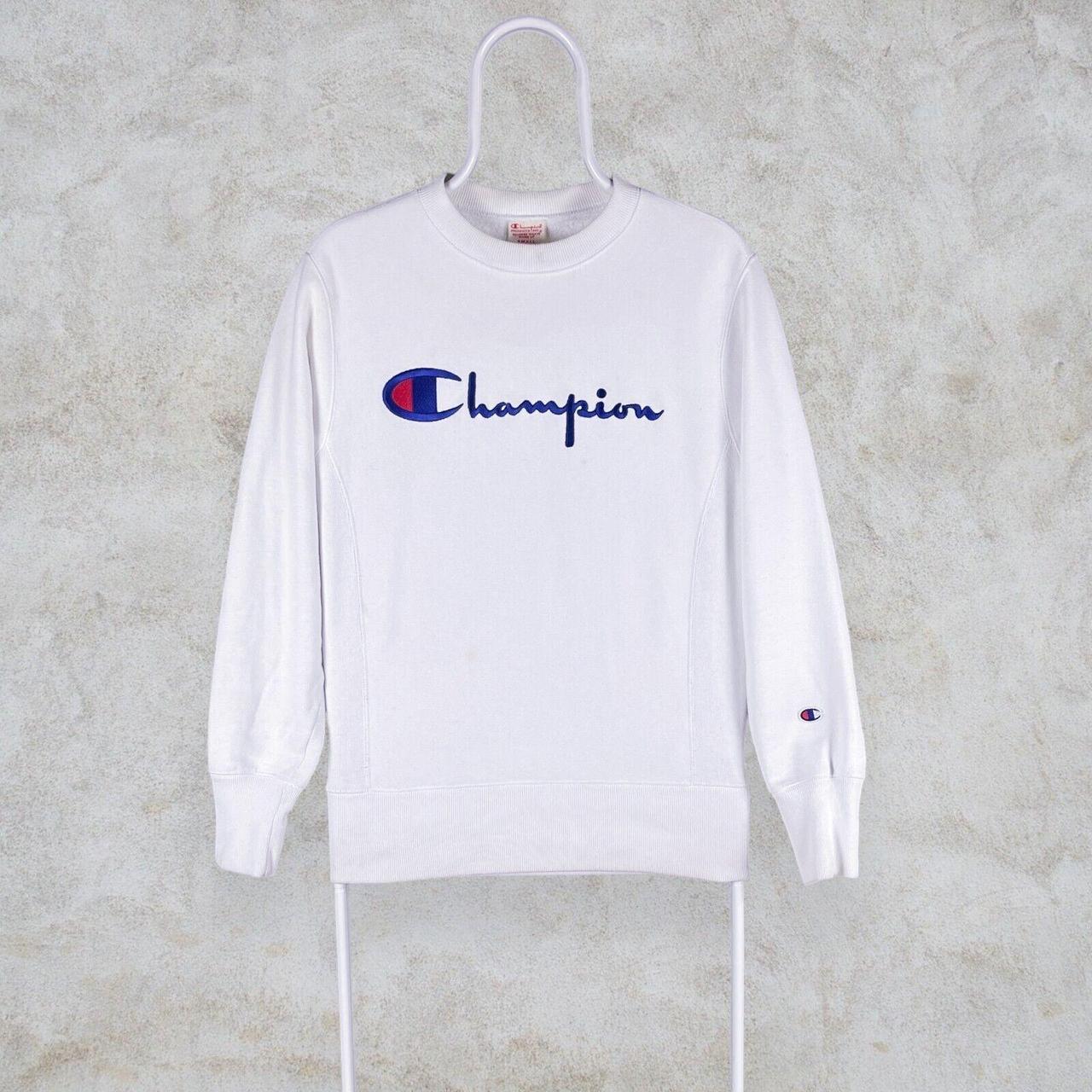 Champion jumper mens white best sale