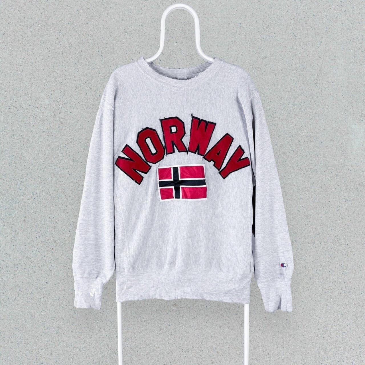 Champion Sweatshirt 80s Vintage Norway Reverse Weave. Depop