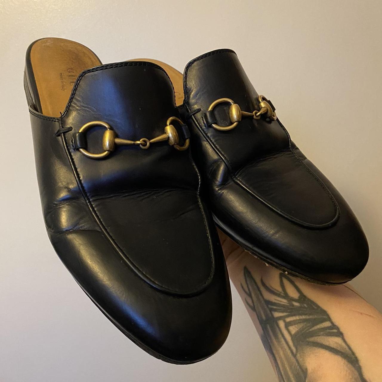 Gucci princetown sales leather mule