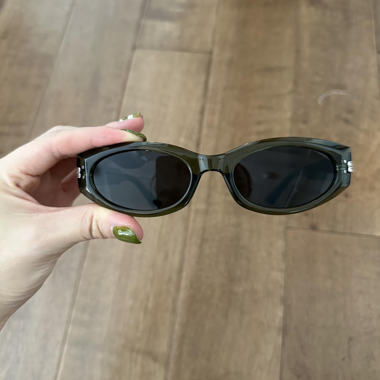 Green gentle monster sunglasses dupe From Amazon Depop