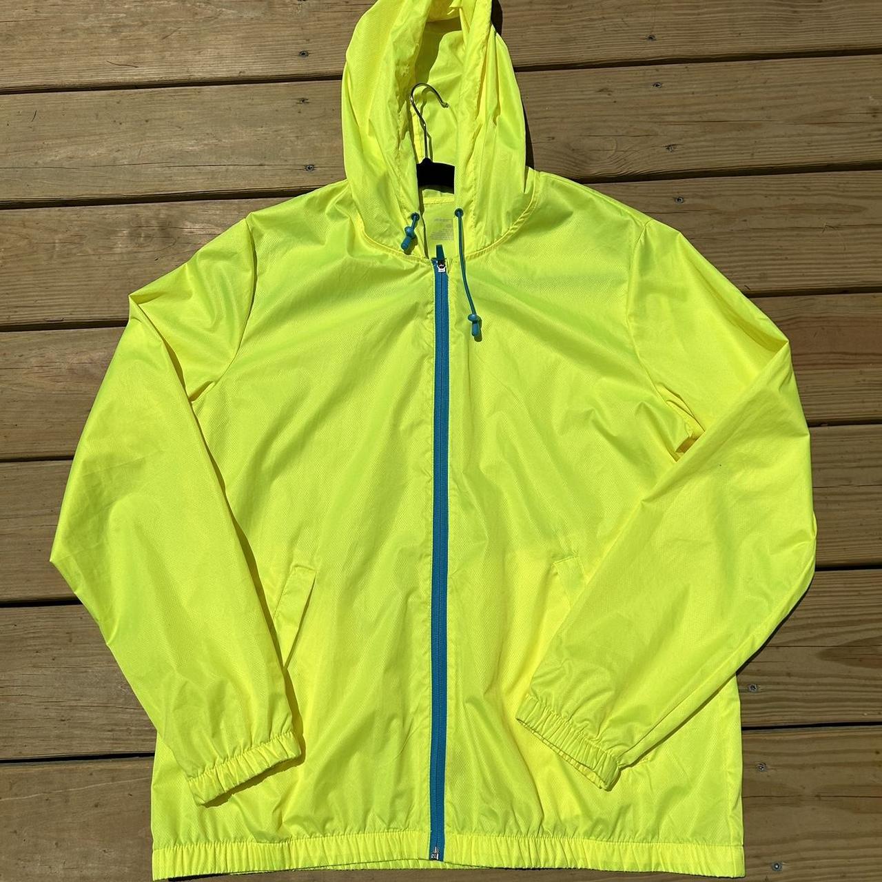 Neon Yellow Green Reflective Water Proof Wind Depop