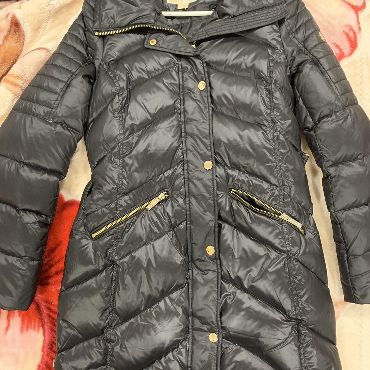 Michael kors black on sale puffer jacket women's