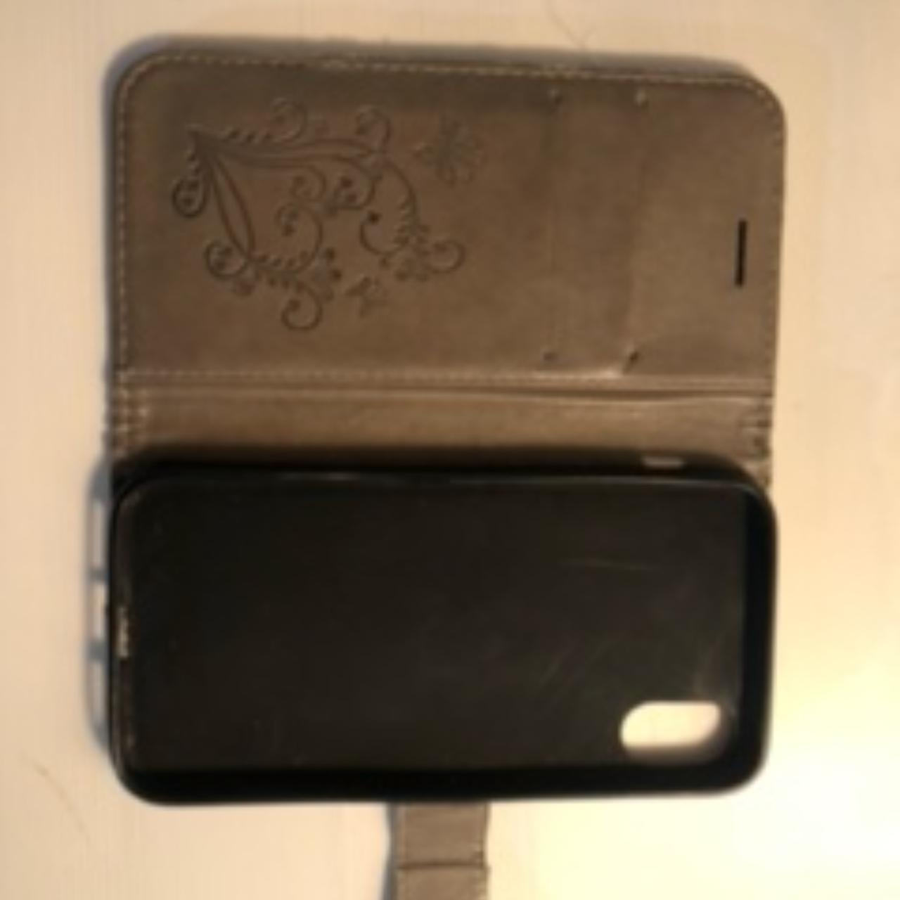 Leather Phone Case With Built In Wallet Slightly... Depop