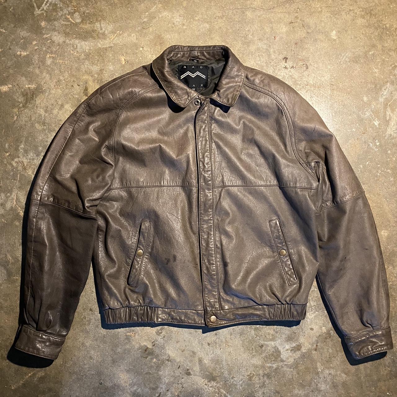 Ykk leather store jacket