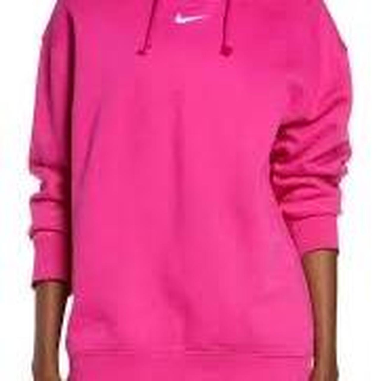 nike hoodie dress pink