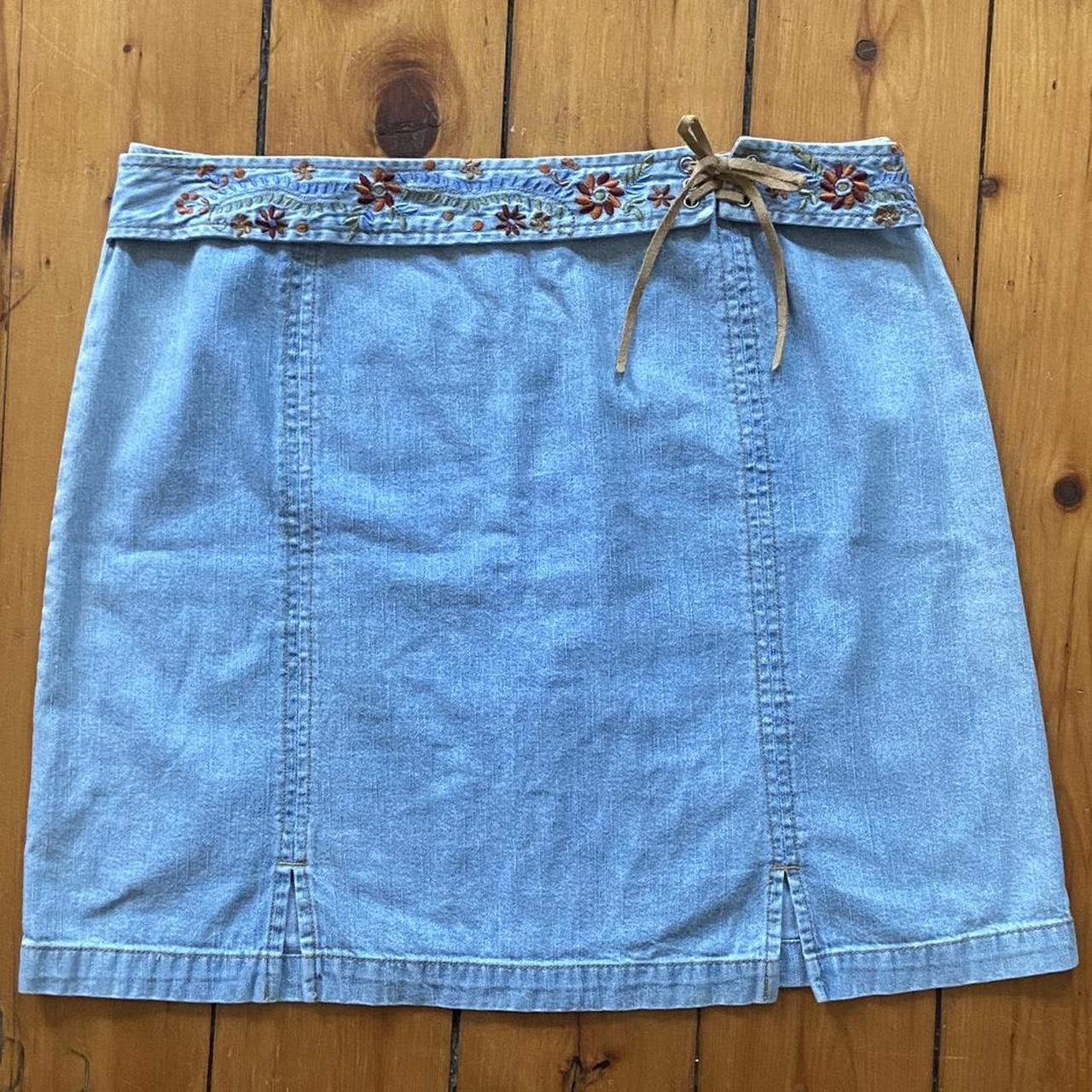 Sonoma Goods for Life Women's Blue Skirt | Depop