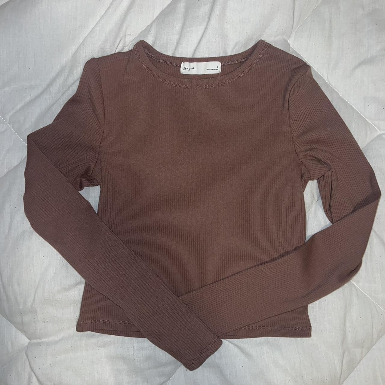 Supre Maroon Knit Long Sleeve Size Small worn a... - Depop