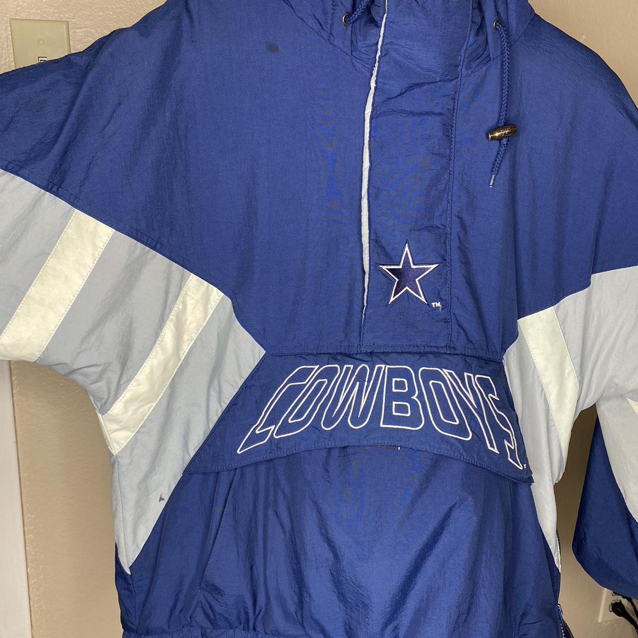 Vintage purchases Starter NFL Dallas Cowboys Pullover Windbreaker Jacket Size Men's M