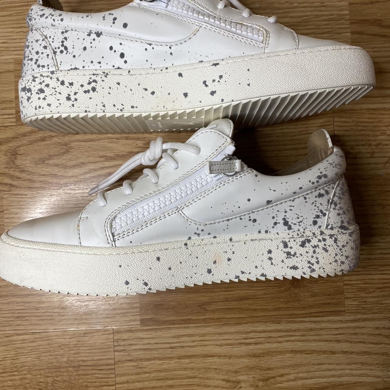 Giuseppe Zanotti White Frankie Spray Sneakers