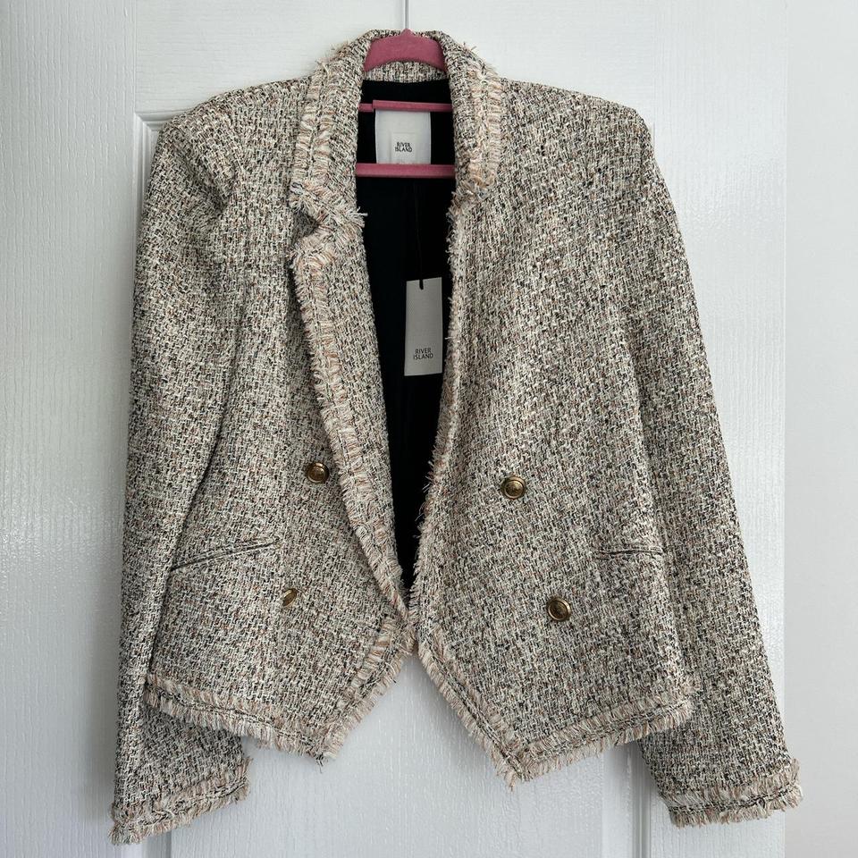 River island tweed jacket sale