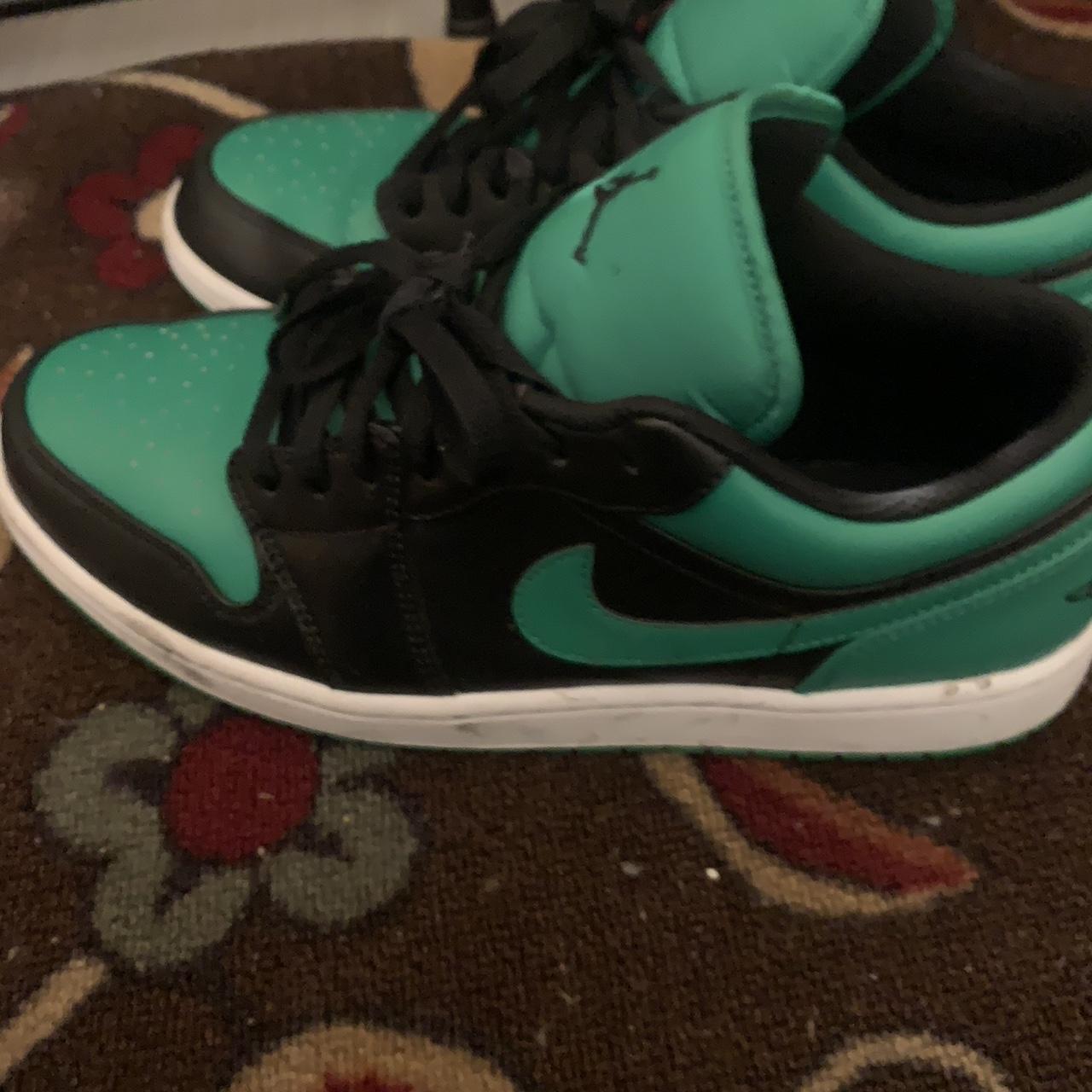 low jordan 1s green