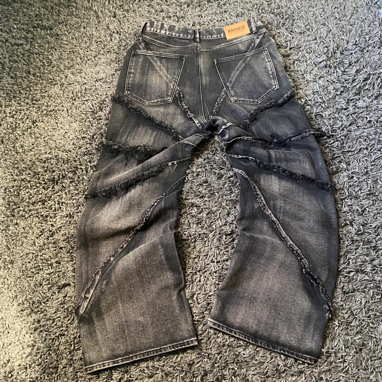 Custom Jeans Baggy Flared Sz 34x33 - Depop