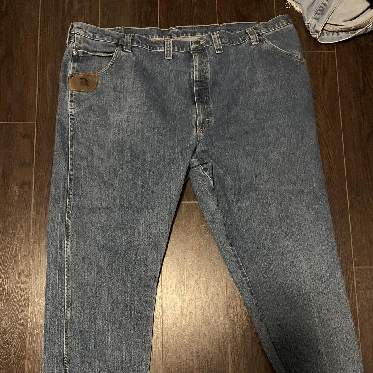 Baggy Wrangler Jeans / Size 50 Fits well with belt - Depop