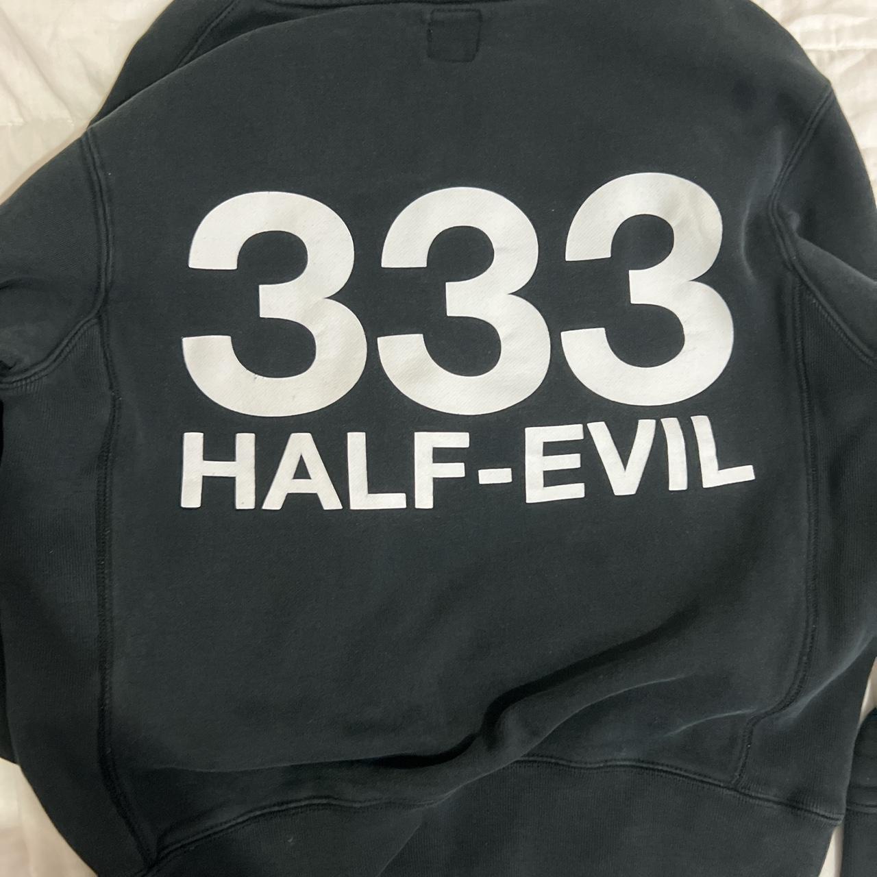 Half Evil 333 black hoodie Sz S mens - Depop