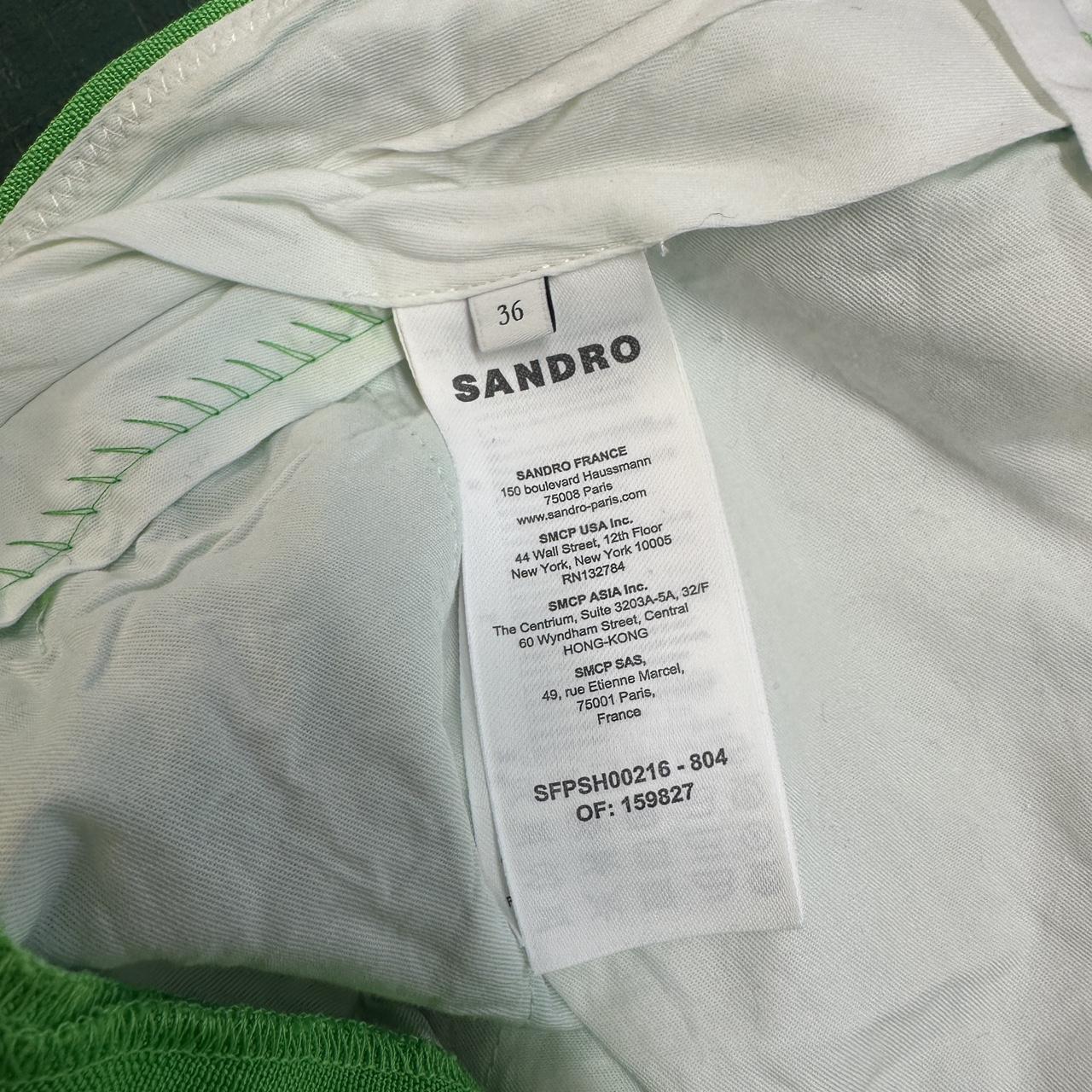 Sandro Mix it Green Tailored Shorts Size 36 6-8 | Depop