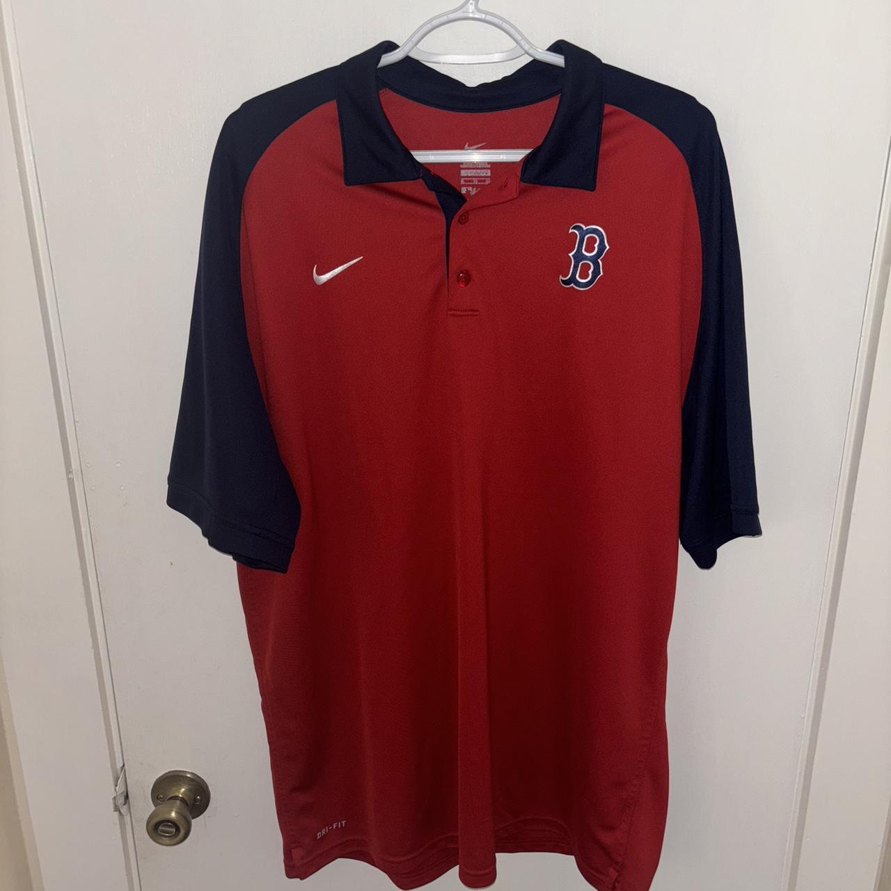 boston red sox nike polo