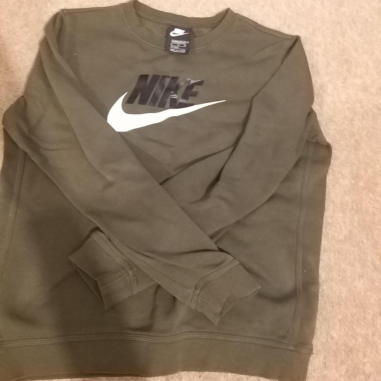 nike jumper khaki