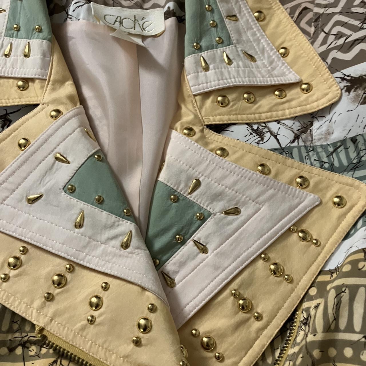 Cache Women's Vest - Multi - L – CACHE Beige Bead… - image 7