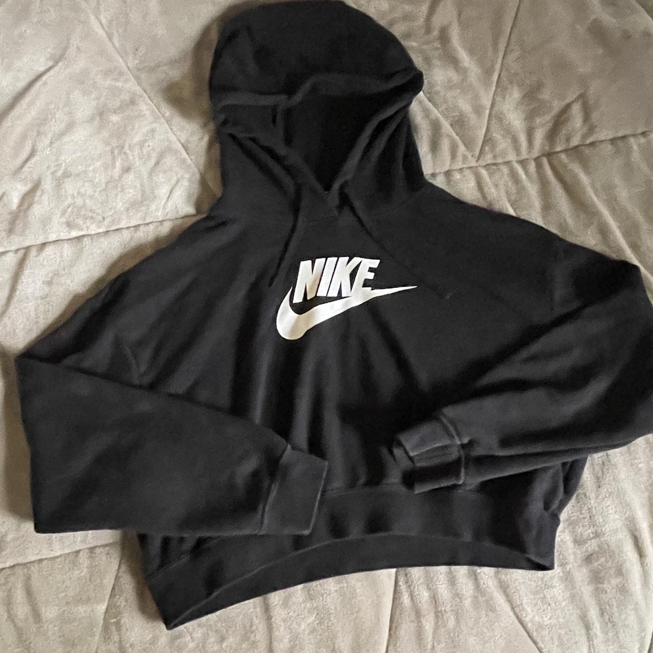 Nike Sportswear Swoosh Crop Hoodie Black