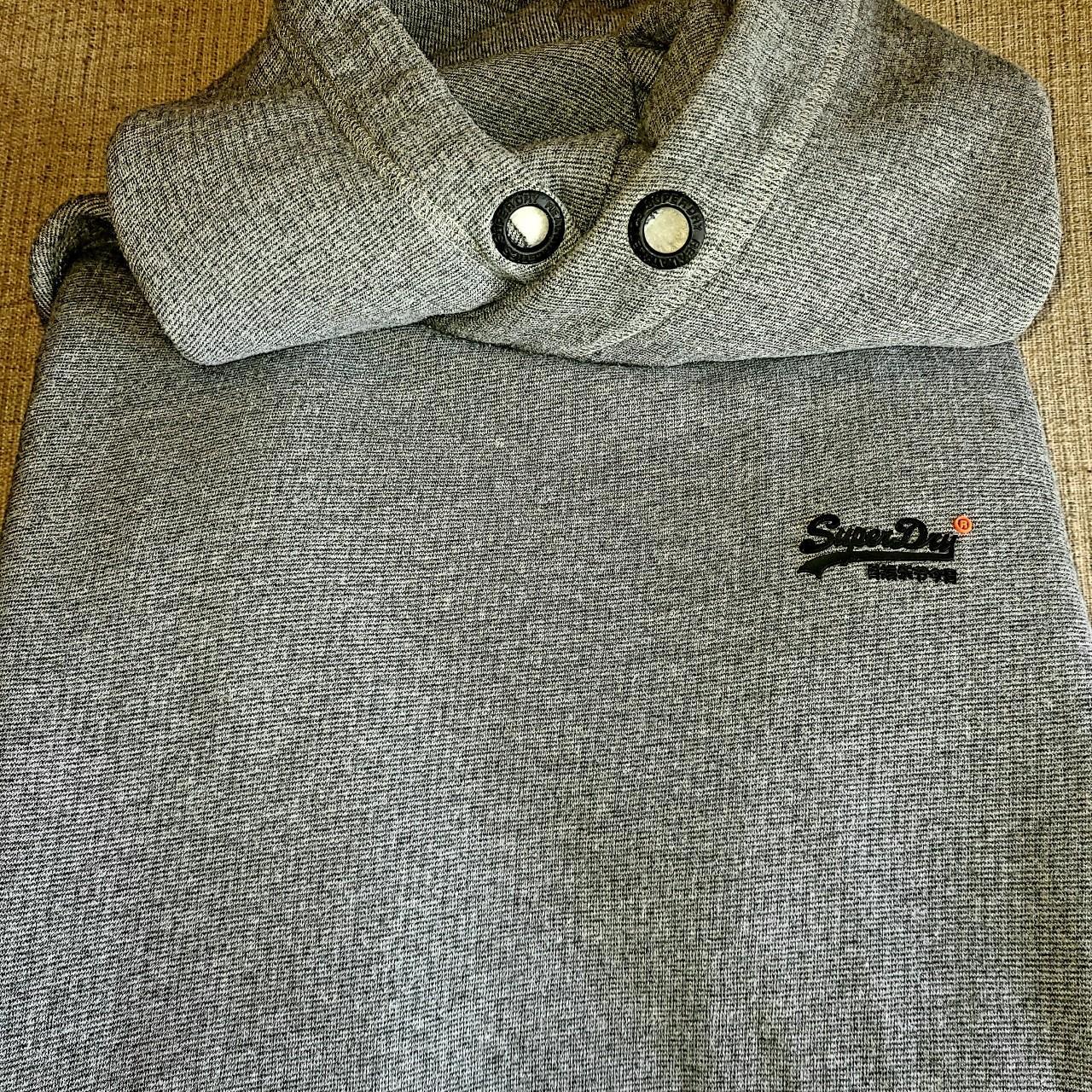 Super Dry orange Label Size L Heathered Grey Extra... - Depop