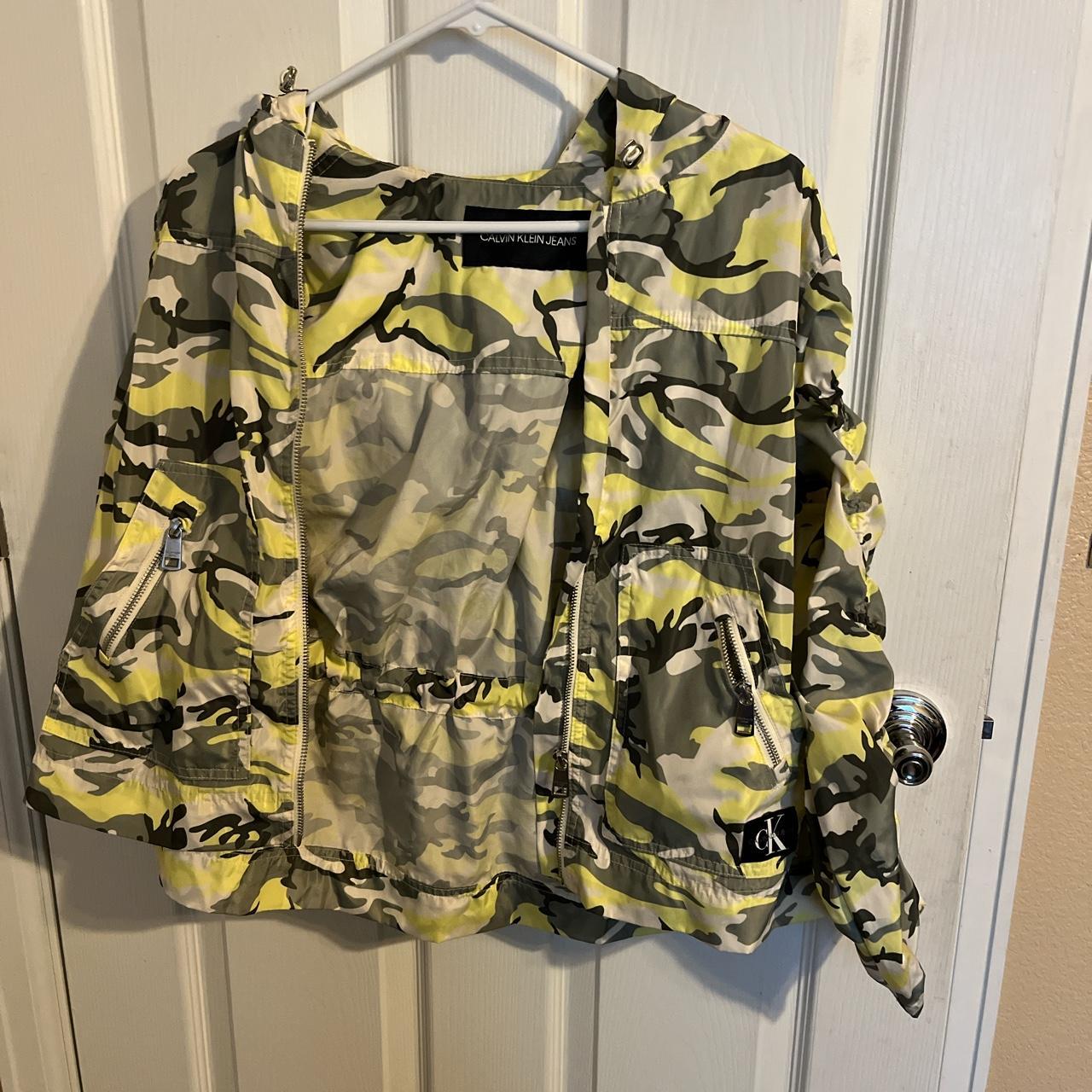 calvin klein camo jacket