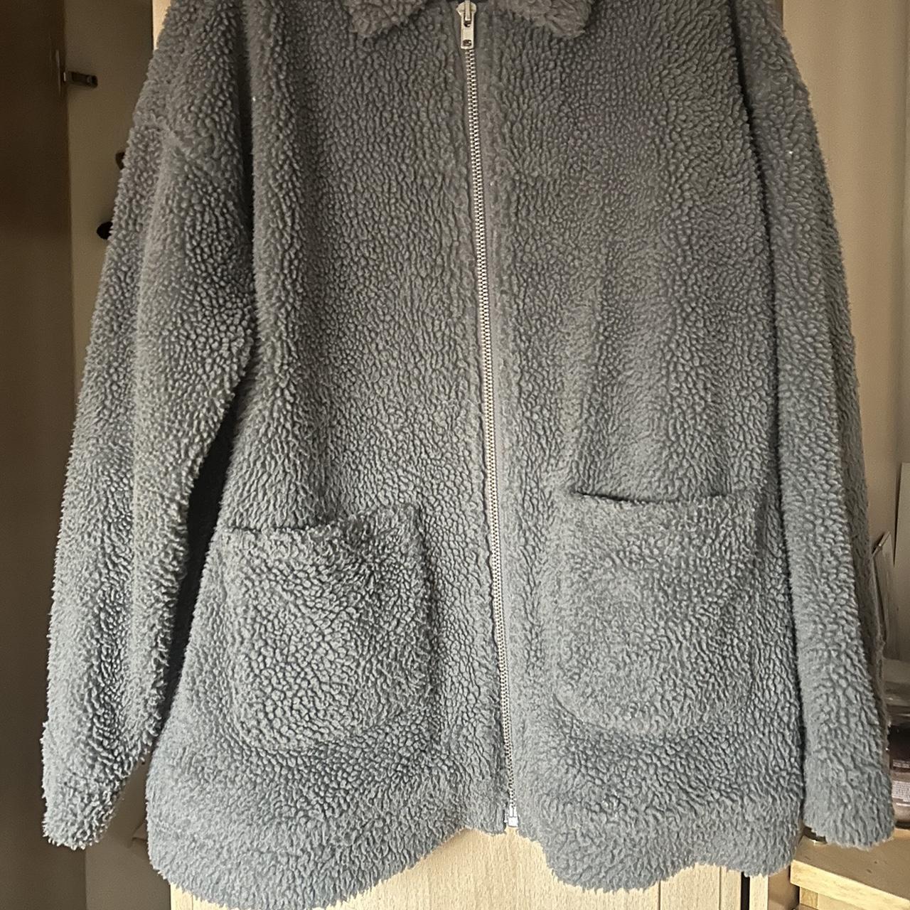 Missguided grey deals teddy coat