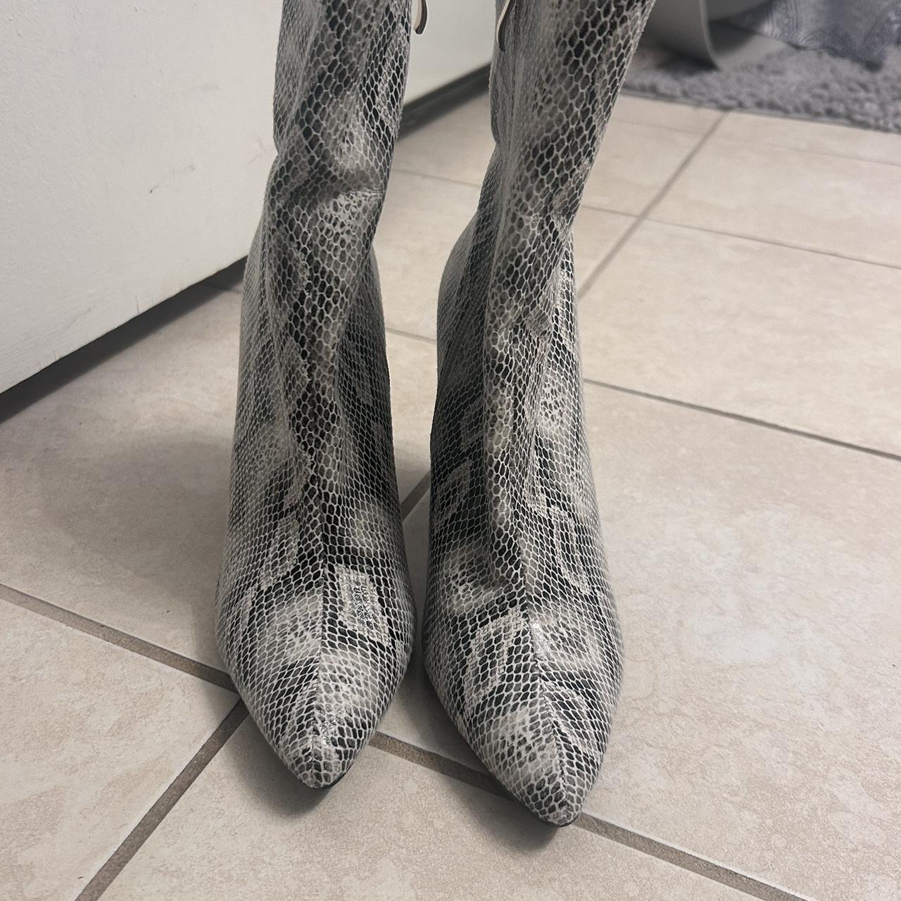 Fashion nova hotsell silver boots