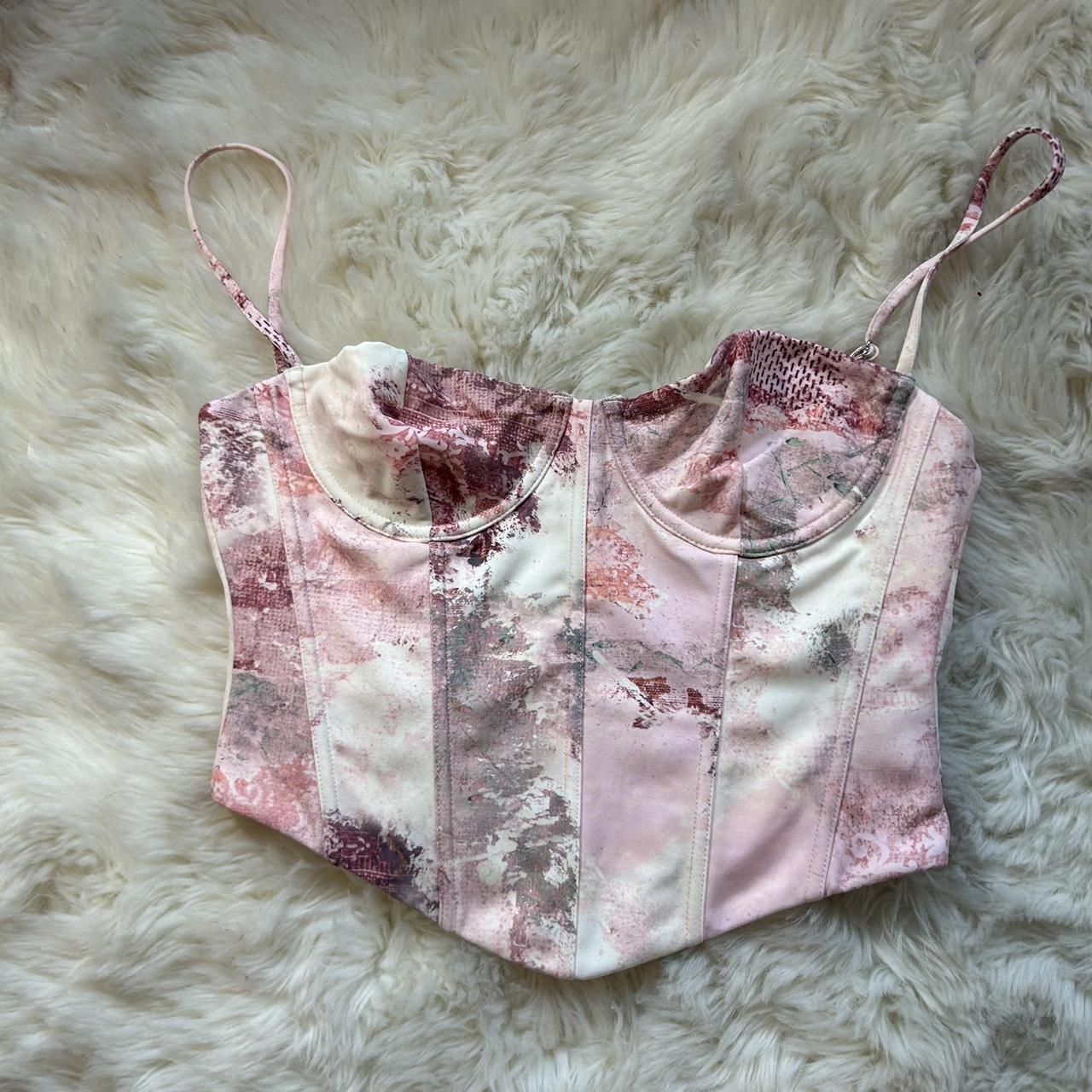 White fox Taking Off Top in the color baby pink - Depop