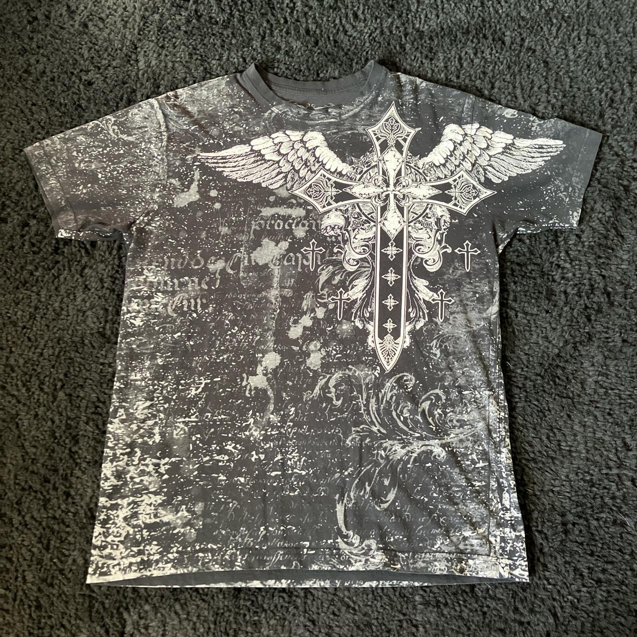 Good quality affliction tee - Depop