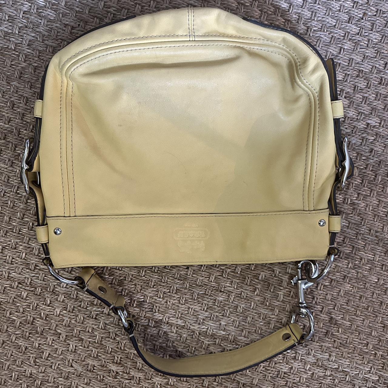 Vintage yellow coach bag - Depop