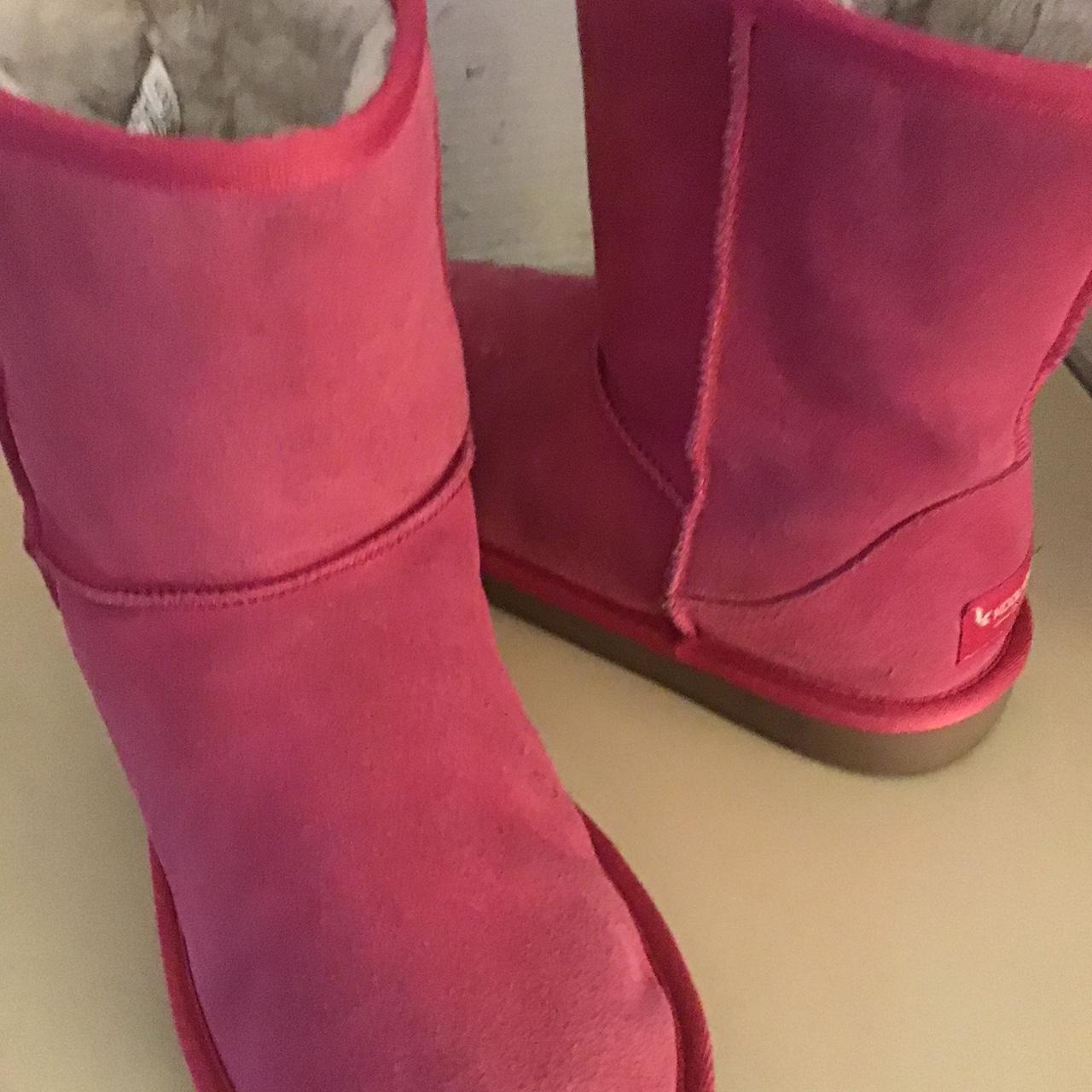 Koolaburra By Uggs suede pink short boots are - Main Image