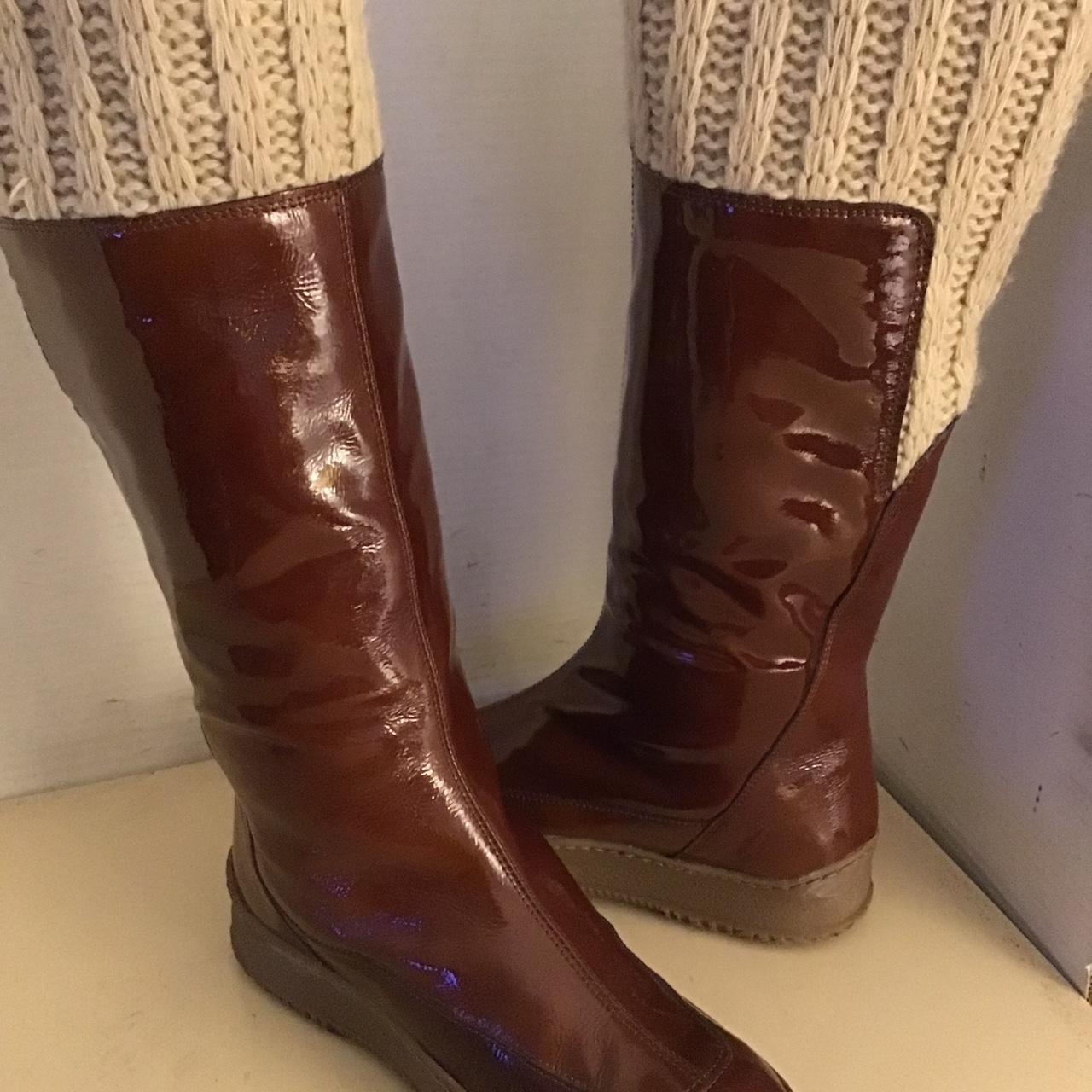 aquatalia patent leather boots