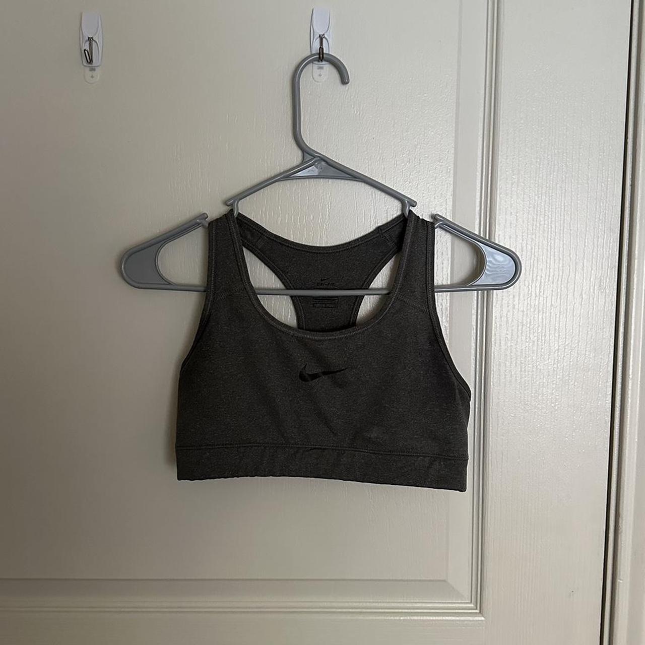 Grey Nike sports bra - Depop